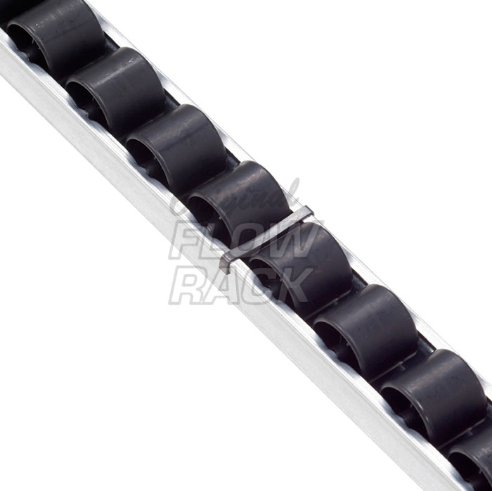 Heavy-duty roller track for shelf depth 1230 mm