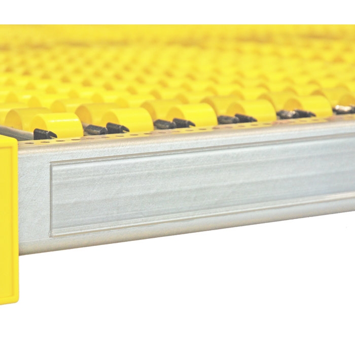 Self-adhesive label holder for rack width 1500 mm