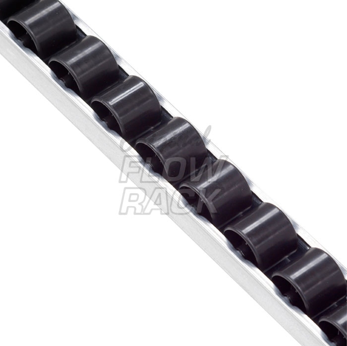 Standard roller track for shelf depth 1230 mm